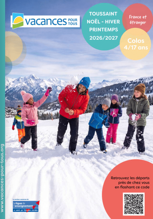 Petites vacances 26-27 Brochure Toussaint - Noël - Hiver - Printemps 2025-2026
